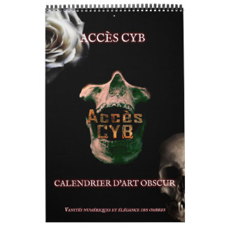 Calendario Calendrier mural d’art obscur – Format vertical