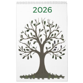 Calendario 🌿Calendrier mural saisonnier - Changez l'année
