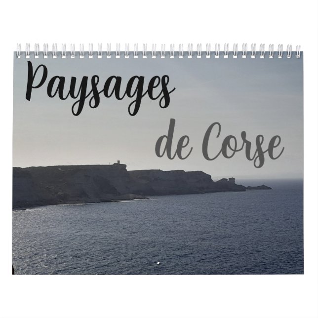 Calendario Calendrier "paysages de corse" (Tapa)