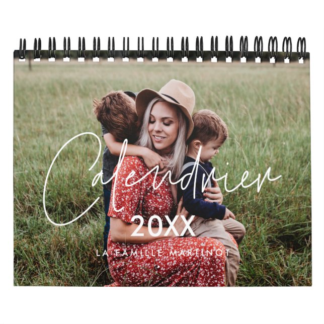 Calendario Calendrier photo 2023 moderne et minimaliste (Tapa)