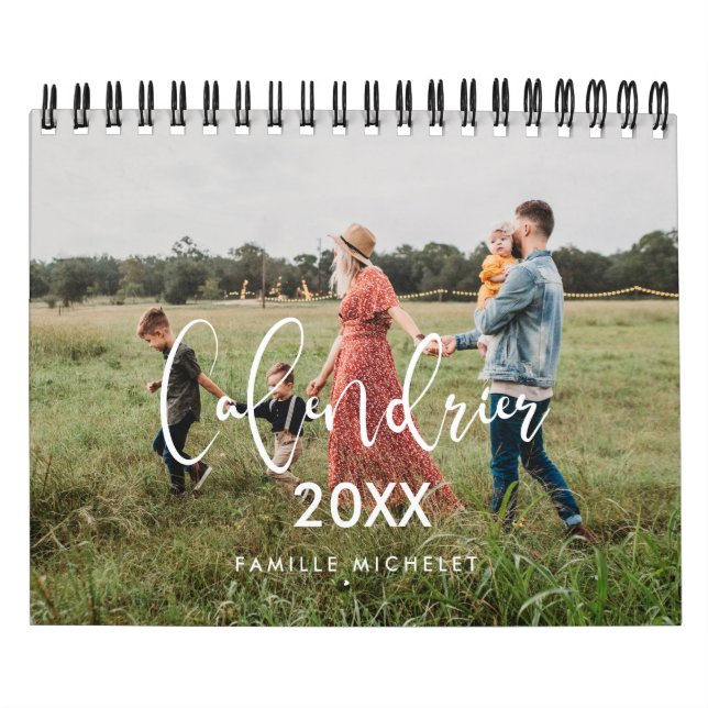 Calendario Calendrier photo moderne année 2023 (Tapa)