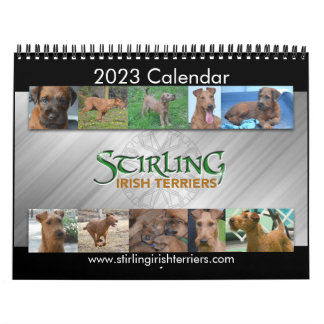 Calendario Calendrier Stirling Irish Terriers 2023