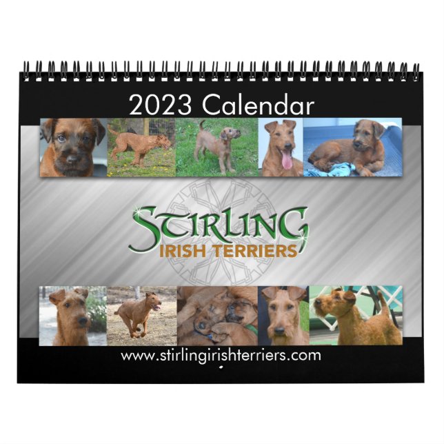 Calendario Calendrier Stirling Irish Terriers 2023 (Tapa)