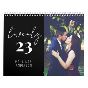 Calendario Caligrafía de guión moderno Foto de reciente apari