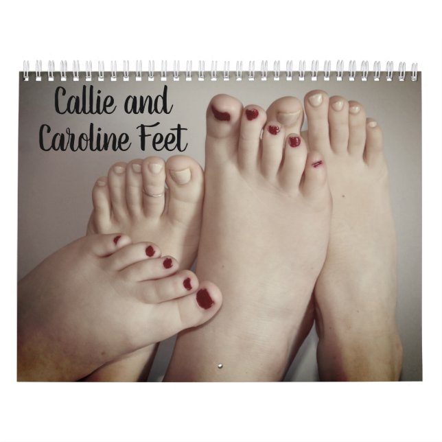 Calendario Callie y Caroline Feet (Tapa)