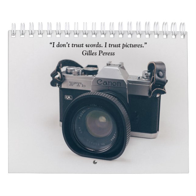 Calendario Cámara fotográfica de época (Tapa)