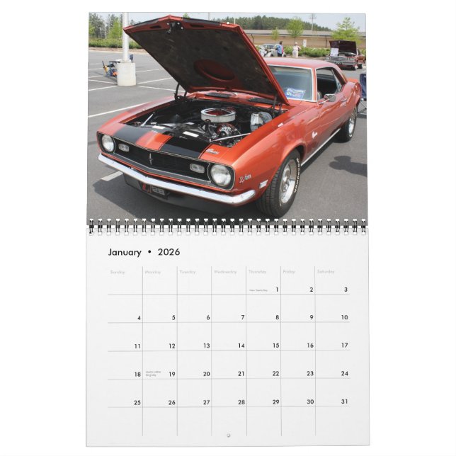 Calendario Camaro 2011 (Jan 2026)