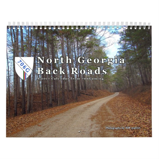 Calendario Caminos traseros del norte de Georgia (Tapa)