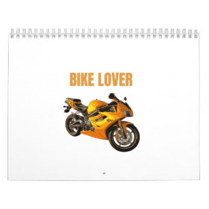 Calendario Camiseta de Motocicleta para Amante de Bicicletas 