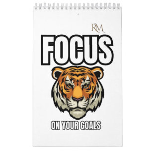Calendario Camiseta Tigre de Enfoque en Tus Metas Motivacio