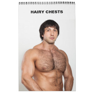 Calendario Camisetas de hombres calientes pechos peludos sin