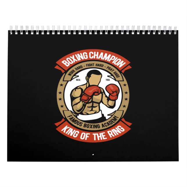 Calendario campeón de boxeo rey del anillo (Tapa)