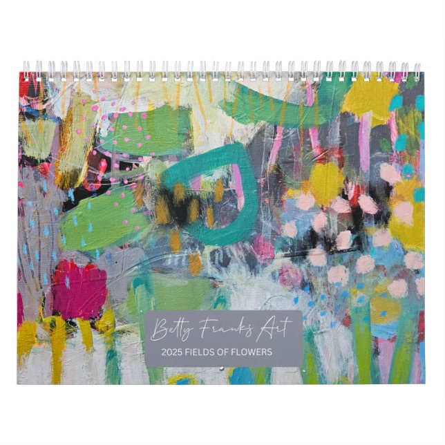 Calendario Campos de flores de Betty Franks 2025 (Tapa)