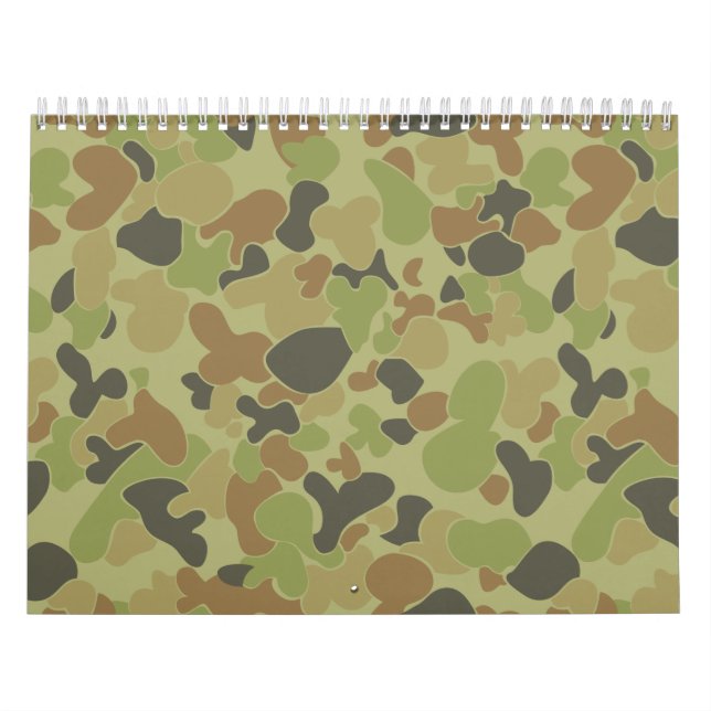 Calendario Camuflaje verde de Auscam (Tapa)
