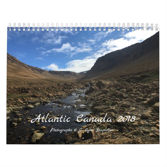 Calendario Canadá atlántico 2018 (Tapa)