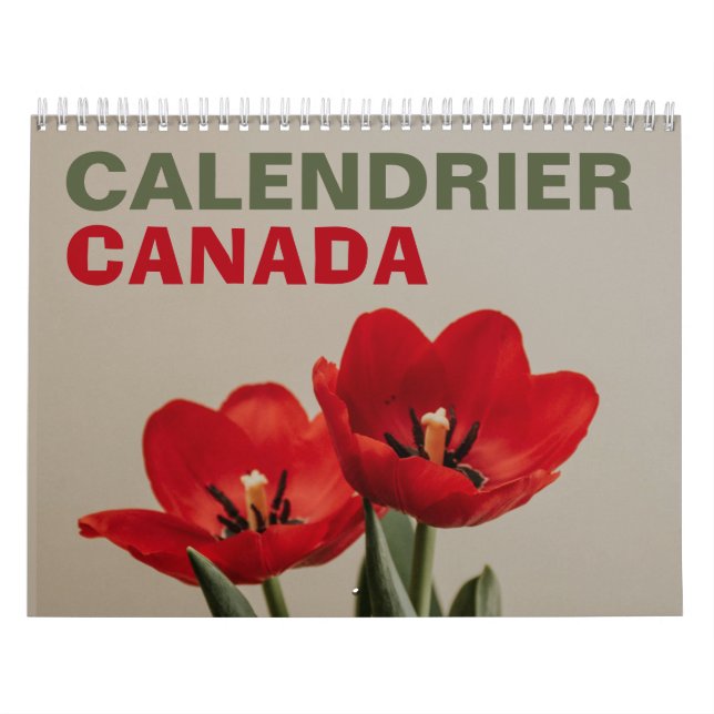 Calendario Canadá | Francés canadiense 2026 (Tapa)