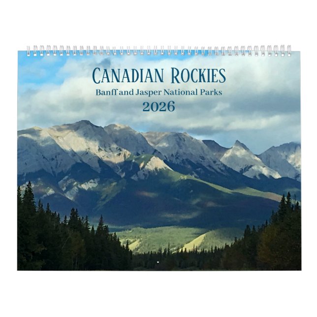 Calendario Canadian Rockies Photographic 12-Month 2026  (Tapa)