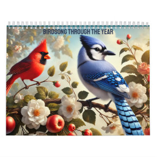 Calendario Canción de aves a través del año