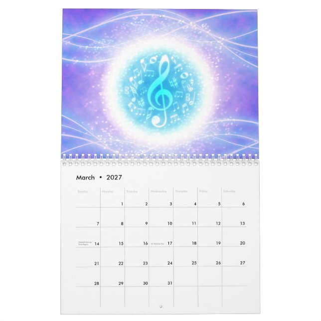 Calendario Canción de hadas (Mar 2027)