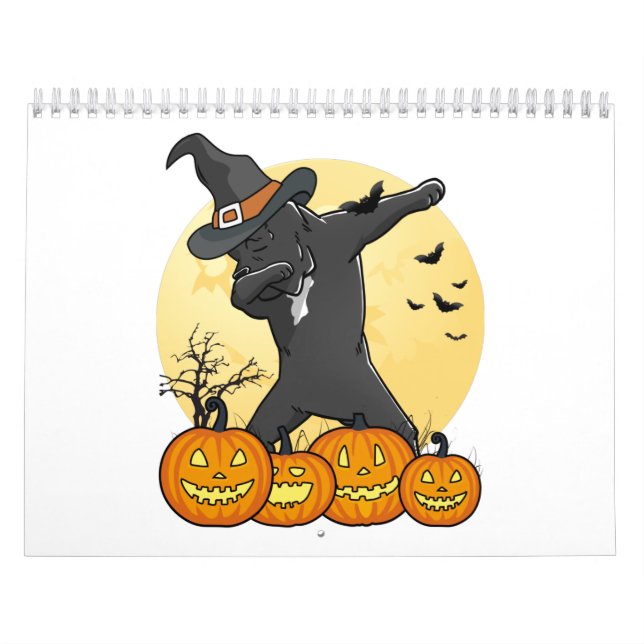 Calendario Cane Corso Dabbing Halloween (Tapa)