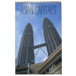Calendario capitales asiáticas (con ubicaciones) 2027