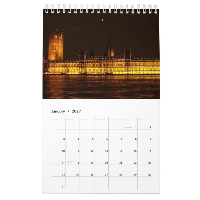 Calendario Capitales europeas - 2015 (Jan 2027)