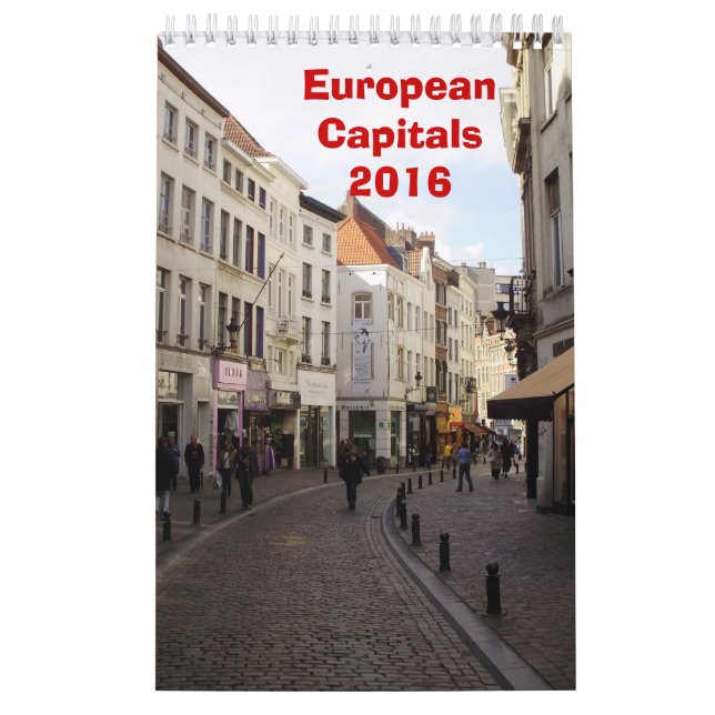 Calendario Capitales europeas - 2016 (Tapa)