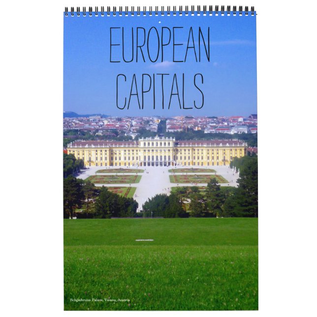 Calendario capitales europeas 2025 (Tapa)
