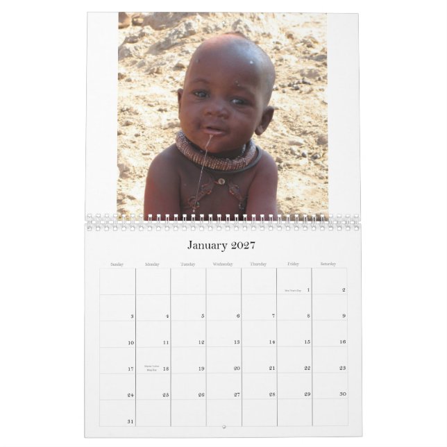 Calendario Caras de África - modificada para requisitos (Jan 2027)