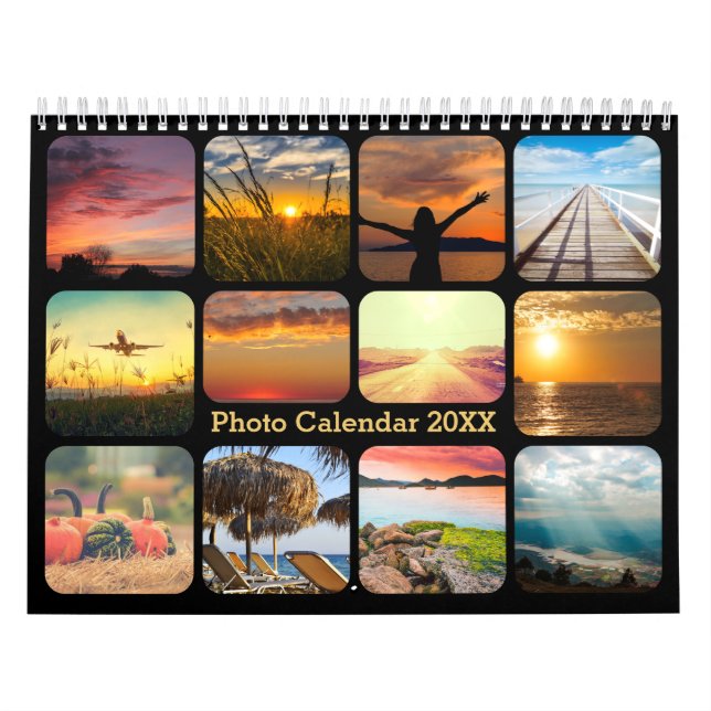 Calendario Cargar foto y logotipo (Tapa)