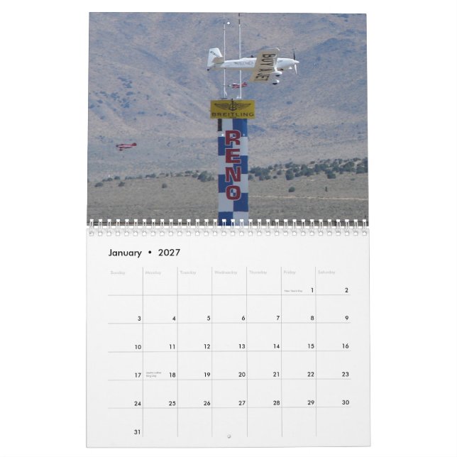 Calendario Carreras primeras del Fórmula 1 de Jet (Jan 2027)