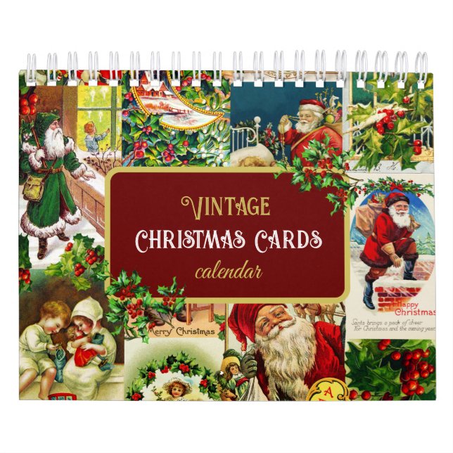 Calendario Cartas de Navidades victorianos de época (Tapa)