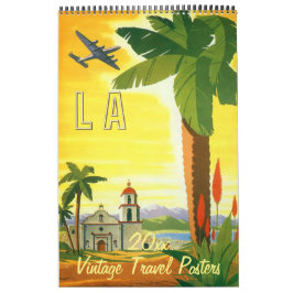 Calendario Carteles de viaje internacionales de Ilustracion d