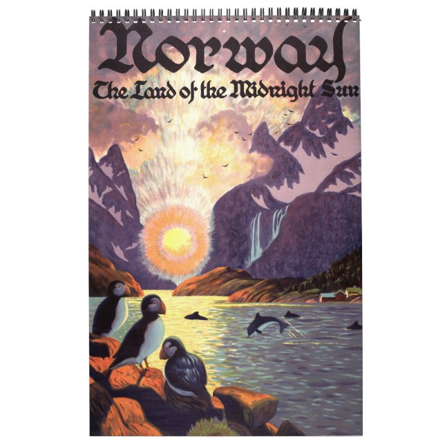 Calendario Carteles de Viajes Internacionales de Vintage (Tapa)