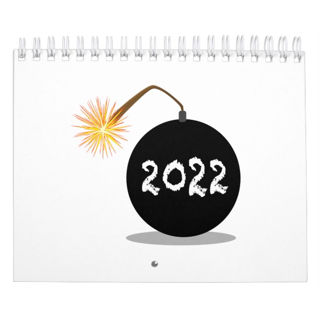 Calendario Cartoon 2022 New Years Bomb (Tapa)