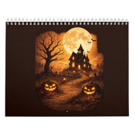 Calendario Casa Embrujada de Halloween Espeluznante