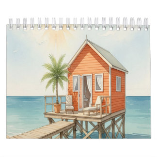 Calendario casa en la playa