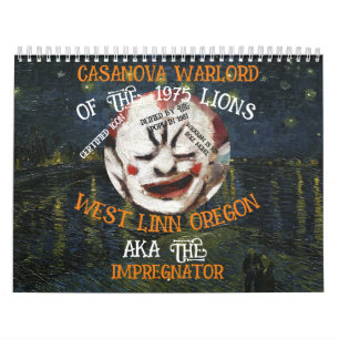 CALENDARIO CASANOVA WARLORD MORES WEST LINN OREGON O