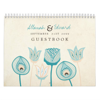 Calendario Casar Guestbook personalizado del libro de visitas