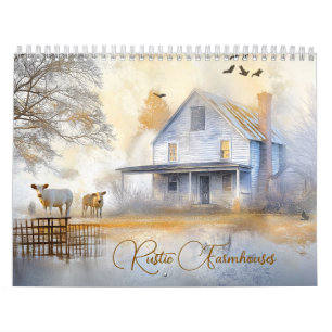Calendario Casas de cultivo rústico