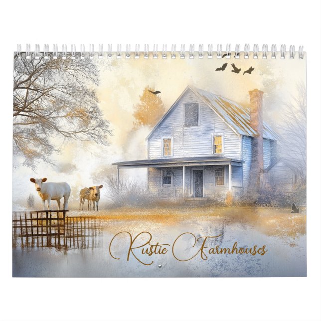 Calendario Casas de cultivo rústico (Tapa)