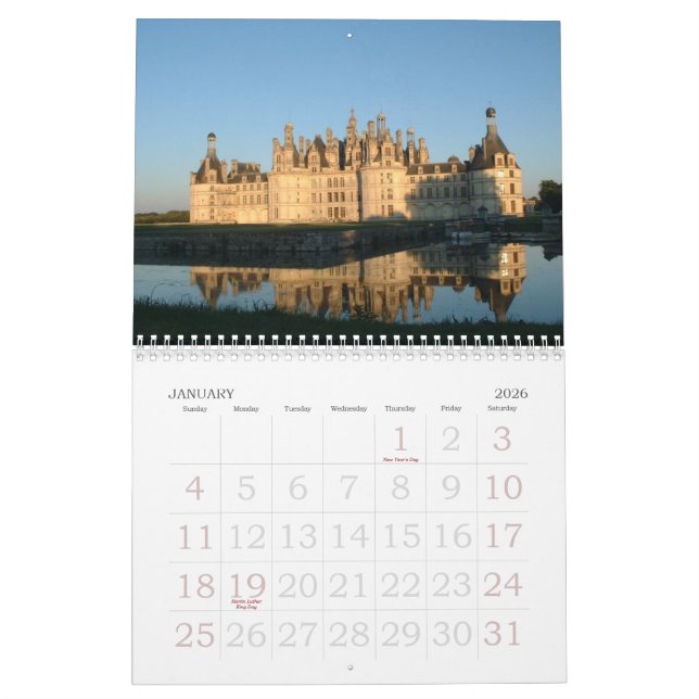 Calendario Castillo en Europa y Japón (Jan 2026)