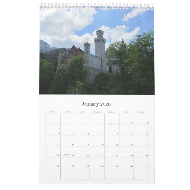 Calendario Castillos de Alemania 2013 (Jan 2026)