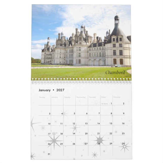 Calendario Castillos de Francia, 2011 (Jan 2027)