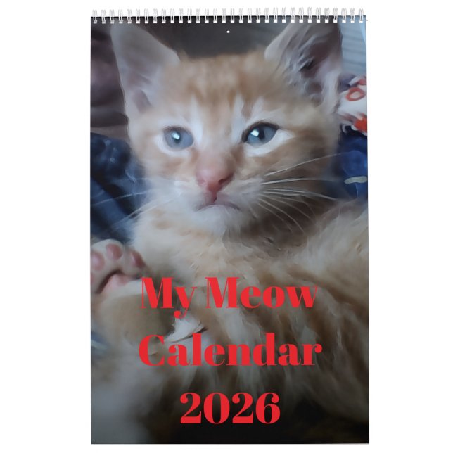 Calendario Cat Photo Quotes Customize Fun (Tapa)