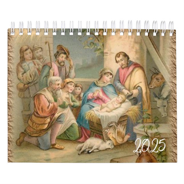 Calendario católico de Jesucristo 2025 (Tapa)