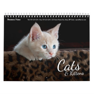 Calendario Cats Business Company Corporate Wall Calendar 2024