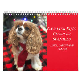 Calendario Cavaliers King Charles Spaniels: Amar, Reír y Rela