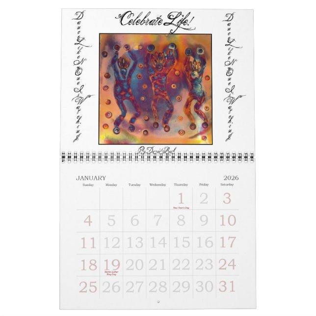 Calendario Celebra el calander de la vida (Jan 2026)