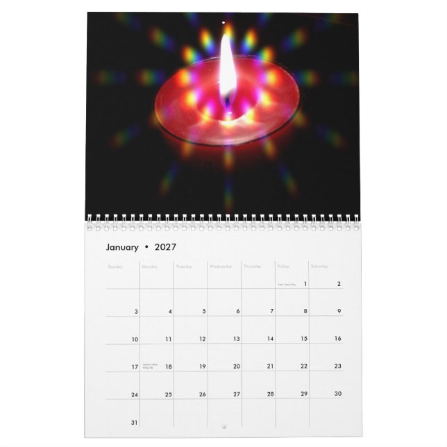 Calendario Celebración y día de fiesta (Jan 2027)